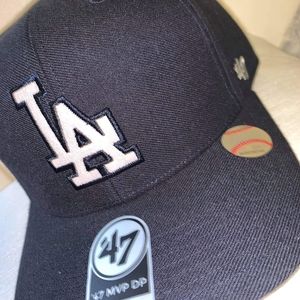 LA Hat Black denim color